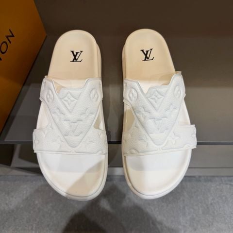 DÉP NAM L V VENICE MONOGRAM DẬP NỔI ĐẾ DÀY ÊM CHÂN