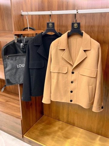 ÁO KHOÁC DẠ NAM DÁNG NGẮN CỔ BẺ – RAGLAN TÔN FORM, DỆT DOUBLE-FACE MỀM ẤM, KHÍ CHẤT ĐIỀM TĨNH