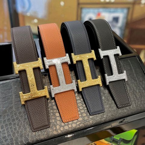 THẮT LƯNG NAM H M MẶT KHÓA H CHẠM KHẮC NỔI BẬT BẢN 38MM