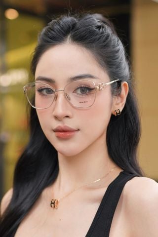 KÍNH RÂM NỮ M I U M I U GEOMETRIC RIMLESS MẮT TRONG – LOGO TEMPLE ẤN TƯỢNG