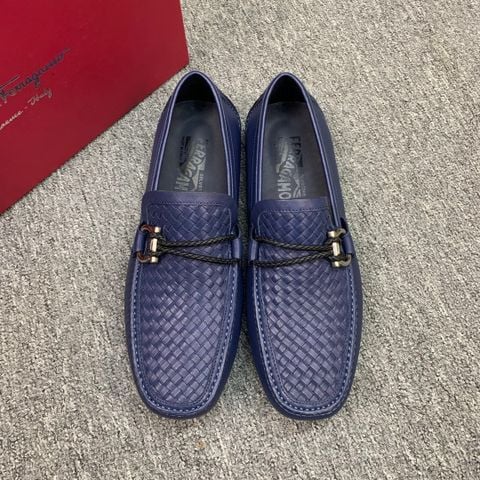 GIÀY NAM LOAFER FRG VÂN ĐAN DỆT TINH XẢO – KHÓA KIM LOẠI SIGNATURE, PHONG THÁI LỊCH LÃM