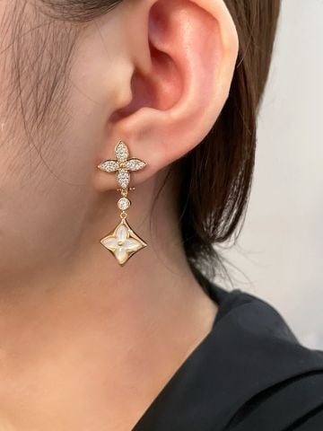 BÔNG TAI NỮ L*V  LIMITED EDITION – VÀNG HỒNG & NGỌC TRAI