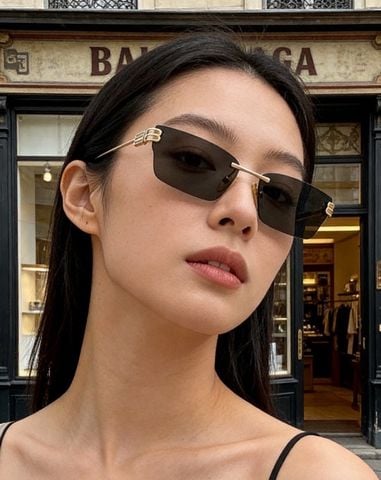 KÍNH RÂM NAM NỮ B L C G RIMLESS RECTANGLE BB METAL – FORM VUÔNG MẢNH CỰC CHẤT, ĐEO LÊN MẶT RẤT CUỐN