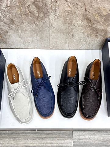 GIÀY NAM CỔ LỬNG D R PHOM MOCC-TOE DA HẠT CAO CẤP ĐẾ GUM ÊM CHẮC