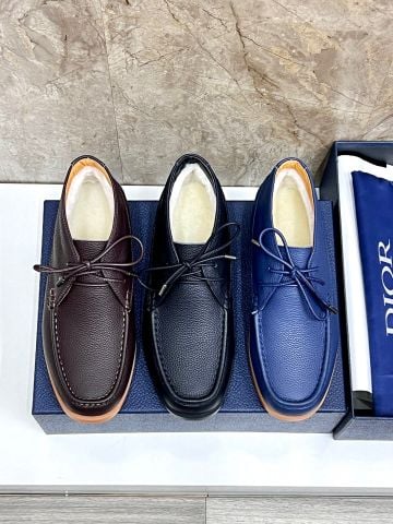 GIÀY NAM CAO CỔ DR DÁNG CHUKKA MOC TOE – LÓT LÔNG CỪU GIỮ ẤM, FORM SANG GỌN