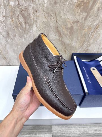 GIÀY NAM CAO CỔ DR DÁNG CHUKKA MOC TOE – LÓT LÔNG CỪU GIỮ ẤM, FORM SANG GỌN