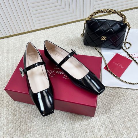 GIÀY NỮ Roger* Vivie*r * MARY JANE MŨI VUÔNG KHÓA PHA LÊ 2.5CM