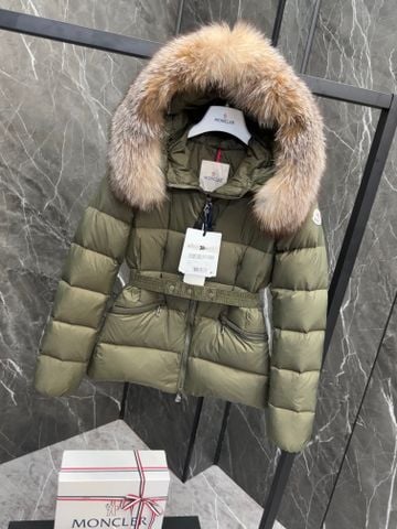 ÁO KHOÁC PHAO LÔNG VŨ NỮ MCL LONGUE SAISON CỔ LÔNG CÁO DÀY ÔM EO TÔN DÁNG