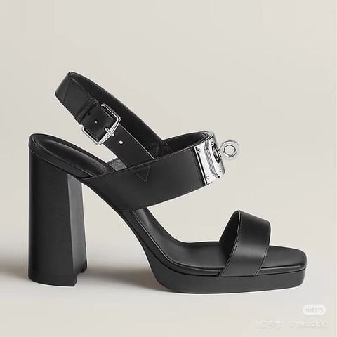 SANDAL CAO GÓT NỮ H M KHÓA KIM LOẠI SIGNATURE