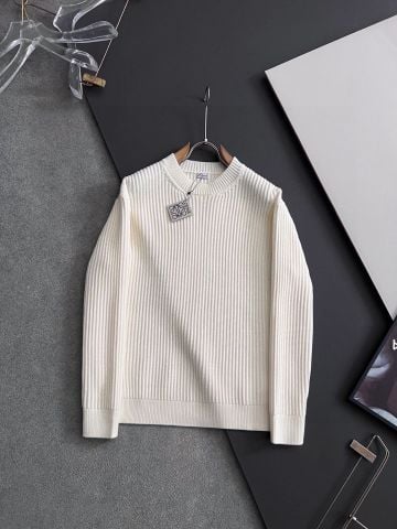 ÁO LEN UNISEX LW DỆT GÂN HEAVY KNIT – LOGO STRIPE PHỐI MÀU, LEN 100% NHẬP KHẨU