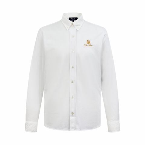 ÁO SƠ MI NAM LP THÊU HUY HIỆU & CHỮ KÝ NGỰC – FORM RỘNG SANG TRỌNG