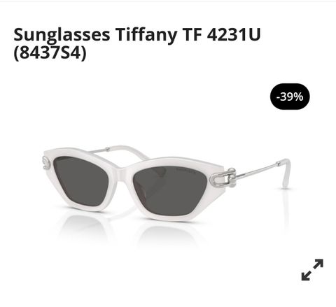 KÍNH NỮ TYFFFANY* & CO  MẮT MÈO MÀU MINT – GỌNG ACETATE DÀY, CHARM KIM LOẠI SANG TRỌNG