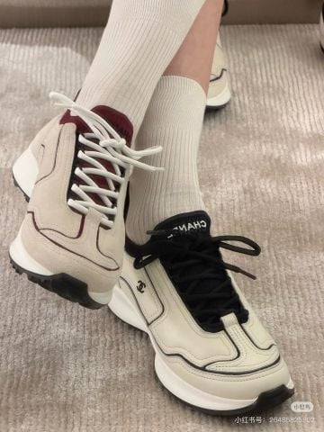 GIÀY SNEAKER NỮ PHOM RUNNER CHUNKY PHỐI DA CỪU & VẢI DỆT – ĐẾ TPU NĂNG ĐỘNG