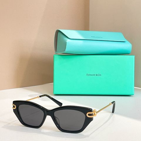 KÍNH NỮ TYFFFANY* & CO  MẮT MÈO MÀU MINT – GỌNG ACETATE DÀY, CHARM KIM LOẠI SANG TRỌNG