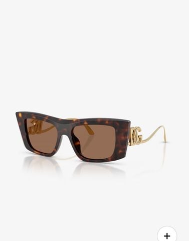 KÍNH MẮT NỮ D&G* FORM CHỮ NHẬT – LOGO 3D MẠ VÀNG