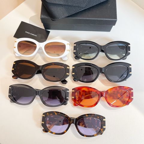 KÍNH MÁT NỮ D&G OVAL GỌNG DÀY MONOGRAM KIM LOẠI