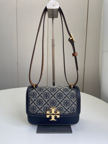 Túi xách nữ Torry* Burrch*  * Eleanor mini jacquard viền da bò