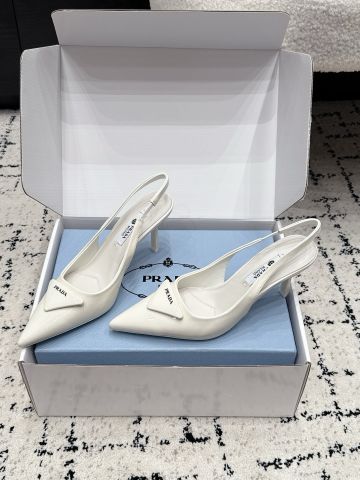 GIÀY CAO GÓT NỮ SLINGBACK MŨI NHỌN CHI TIẾT TAM GIÁC – GÓT 7.5CM