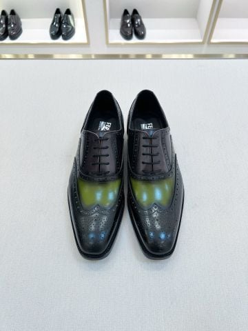 GIÀY TÂY NAM F^ BROGUE WINGTIP PATINA THỦ CÔNG – FORM CHUẨN DOANH NHÂN, GÓT 3CM