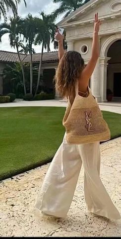 TÚI XÁCH NỮ YSL* ICARE RAFFIA – PHIÊN BẢN BIG LOGO SANG TRỌNG