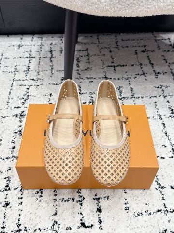 GIÀY BÚP BÊ NỮ BALLERINA ĐỤC LỖ QUAI NGANG PHỐI KHÓA