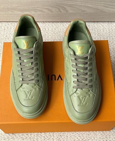 GIÀY SNEAKER NAM L V BEVERLY HILLS MONOGRAM DẬP NỔI ÊM NHẸ – ĐẾ 3.5CM + LÓT TĂNG 2.0CM