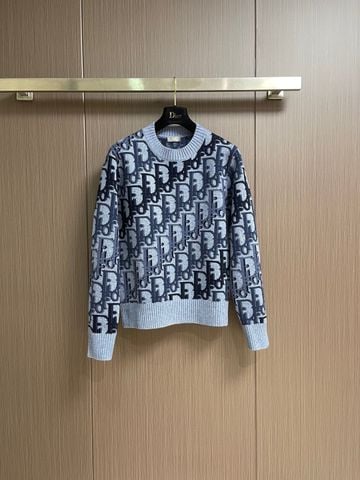 ÁO LEN NAM NỮ DR JACQUARD LOGO TOÀN THÂN – PULLOVER CỔ TRÒN, LEN LÔNG CỪU NHẬP