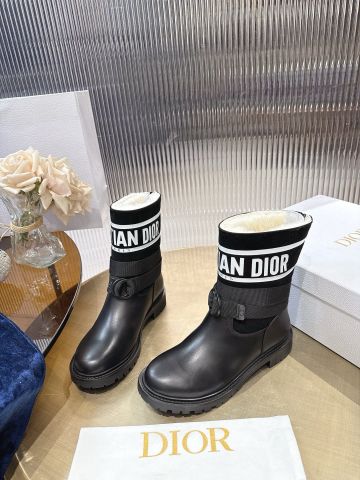 BOOT NỮ DR LOGO CHỮ CD DỆT SIGNATURE – FORM SNOW BOOT CÁ TÍNH