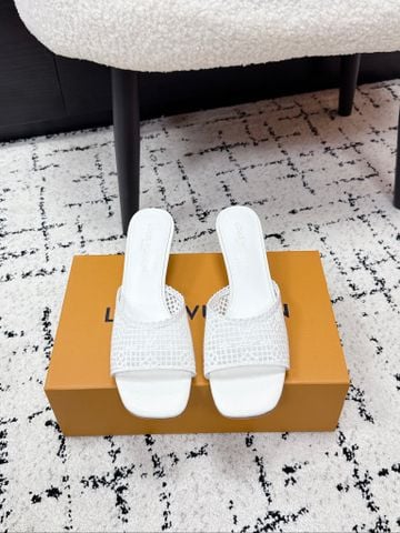 DÉP CAO GÓT NỮ LƯỚI THÊU PHOM MARY JANE CÁCH ĐIỆU – GÓT 5.5CM