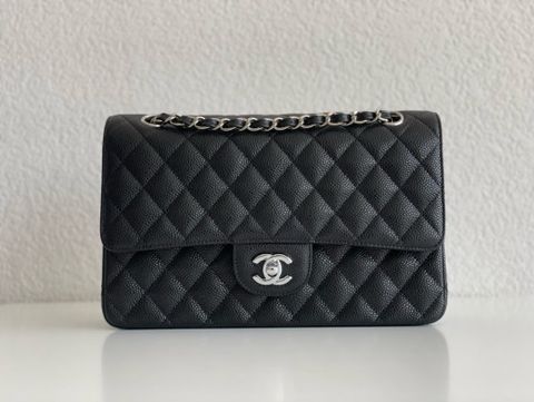 TÚI XÁCH NỮ C N CLASSIC FLAP 25.5 – DA BÊ GRAINED CALFSKIN CHẦN QUẢ TRÁM