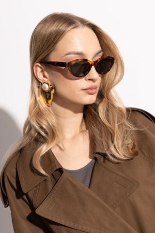 KÍNH MẮT NỮ SL DÁNG OVAL CAT-EYE VIỀN VÂN LOANG THẦN THÁI