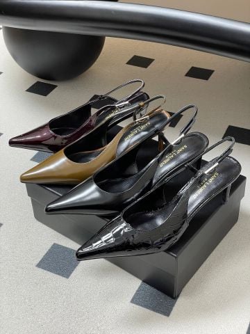 GIÀY SLINGBACK NỮ YSL MŨI NHỌN SẮC NÉT – FORM ÔM CHÂN TÔN DÁNG, GÓT 7CM THANH MẢNH