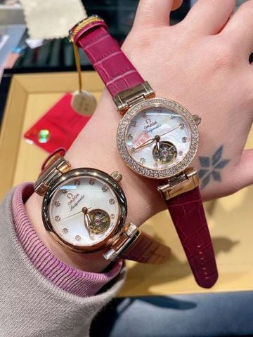 ĐỒNG HỒ NỮ OMG DÒNG LADYMATIC – MẶT XÀ CỪ ĐÍNH ĐÁ, OPEN-HEART