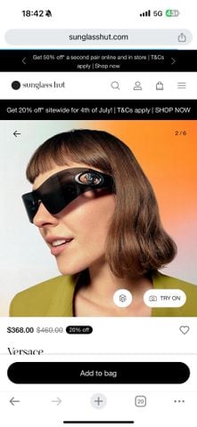 KÍNH MẮT UNISEX VERSAC* nam nữ