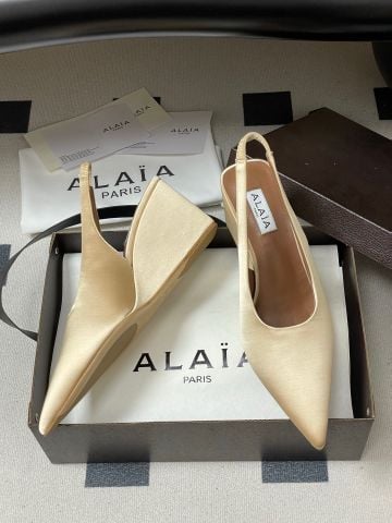 SANDAL CAO GÓT NỮ AL MŨI NHỌN ĐẾ XUỒNG “CUBE HEEL