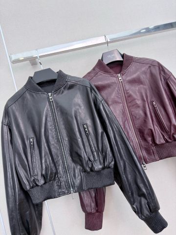 ÁO KHOÁC BOMBER NỮ P R D – DA CỪU NON 100% XỬ LÝ WAX CAO CẤP