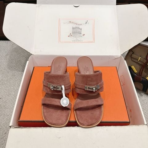 SANDAL NỮ H M NINON 50 SUEDE KELLY BUCKLE – GÓT 5CM, PHOM EVERYDAY ELEGANCE
