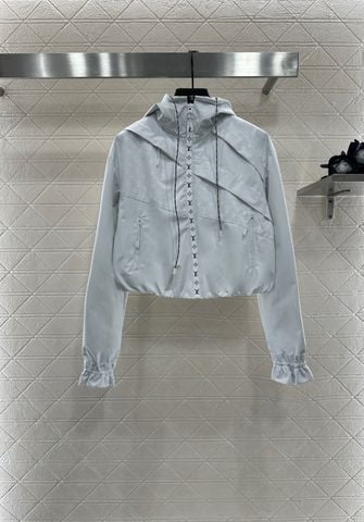 ÁO KHOÁC NỮ LV* JACQUARD HOODIE 2025 – CHỐNG GIÓ, THOÁNG NHẸ