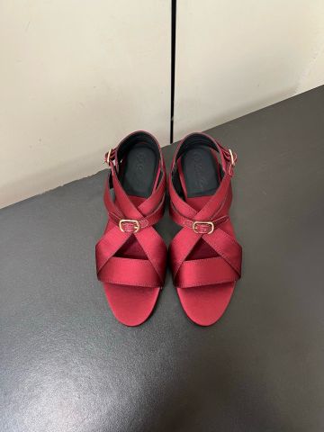 Sandal nữ Loro* Piana* đan chéo lụa Ý cao cấp
