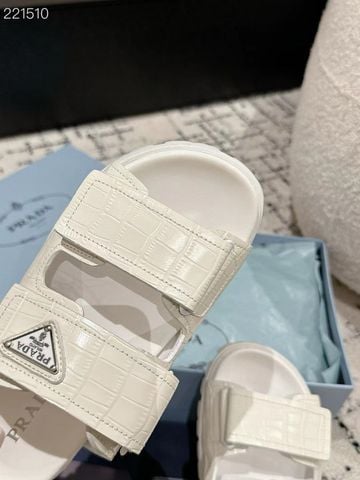 Nam nữ PRAD*  – Sandal Double Strap vân cá sấu