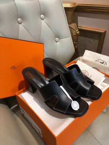 SANDAL CAO GÓT NỮ HERM* HELIA 60 – DA NAPPA MỀM MƯỢT, H CUT-OUT BIỂU TƯỢNG