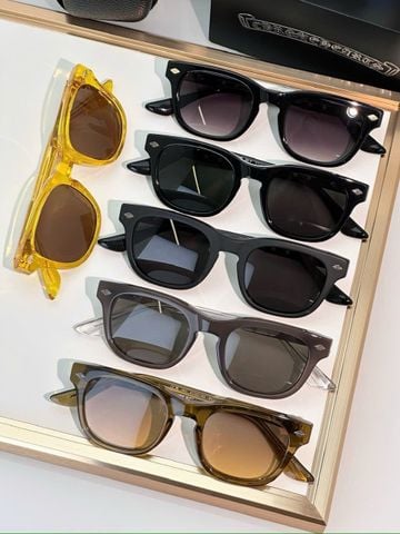 KÍNH MẮT NAM NỮ CH FORM VUÔNG WAYFARER BẢN DÀY CHI TIẾT KIM LOẠI SIGNATURE