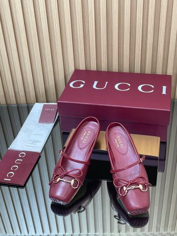 GIÀY NỮ GUCC*  HORSEBIT MULE EARLY FALL 2025 – DA CỪU MỀM, MŨI VUÔNG THANH LỊCH