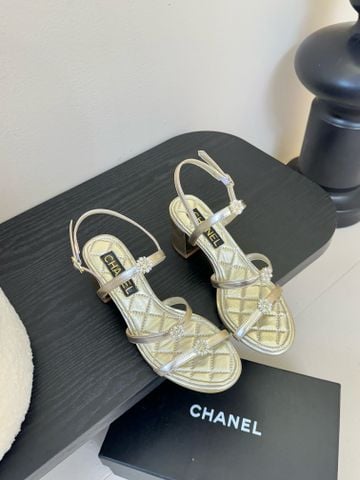 Sandal cao gót CHNEL* * – Mẫu Xuân Hè