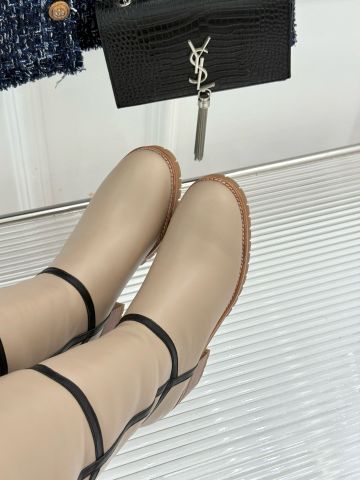 BỐT CAO CỔ NỮ H M LEISURE 50 DA BÊ LÓT SHEARLING HAI CÁCH MANG