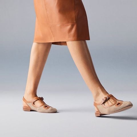 GIÀY BỆT NỮ H M KIM MARY JANE GHILLIES LƯỚI ĐỤC LỖ THANH LỊCH