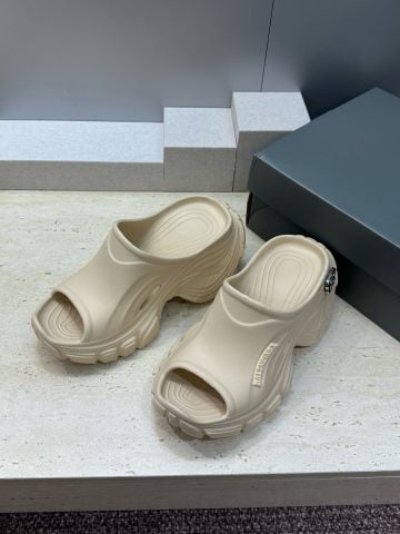 DÉP NỮ BLCG ĐẾ PLATFORM 6CM PHOM SCULPTURAL LOGO DẬP NỔI