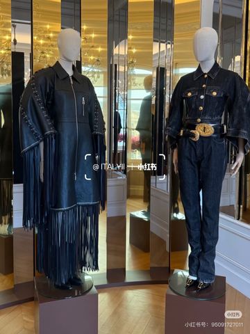 ÁO KHOÁC JEAN NỮ SCH* CROPPED TAY DƠI WASH ĐEN NÚT VÀNG