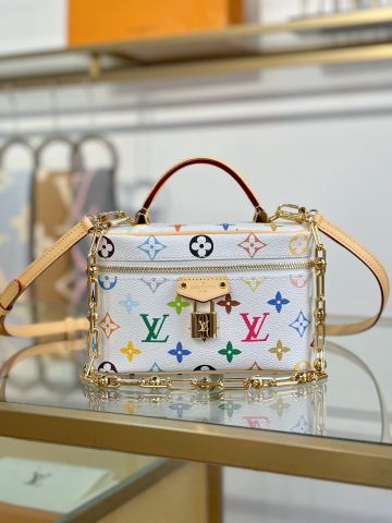 TÚI XÁCH NỮ LV* VANITY POUCH – MONOGRAM MULTICOLOR, KHÓA BIỂU