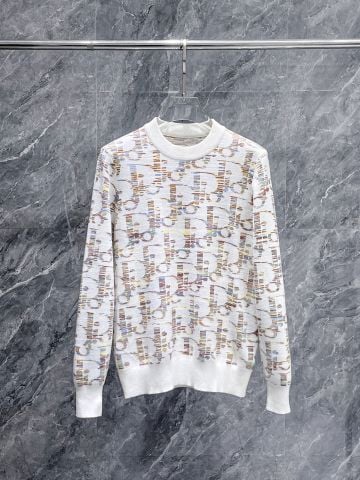 ÁO LEN UNISEX DR HỌA TIẾT JACQUARD SIGNATURE DÀY DẶN SANG TRỌNG